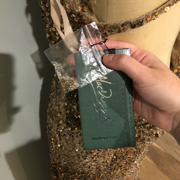 Mac Duggal Copper Sequin Formal Dress - Picture 12 of 12